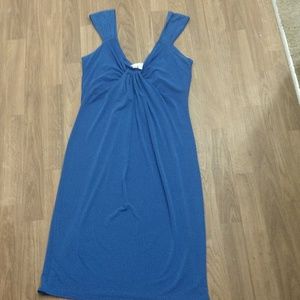 Royal blue women's dress.